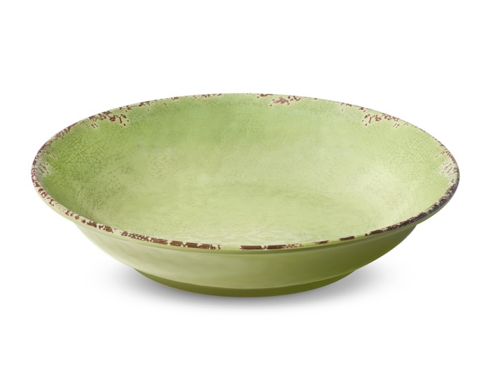 Rustic Outdoor Melamine Serving Bowl