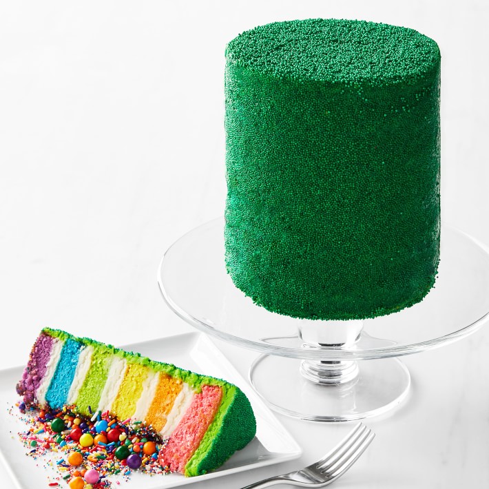 Flour Shop Six-Layer Green Rainbow Explosion Cake, Serves 15