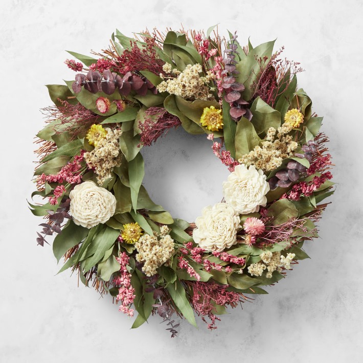Pink Blossom Live Wreath