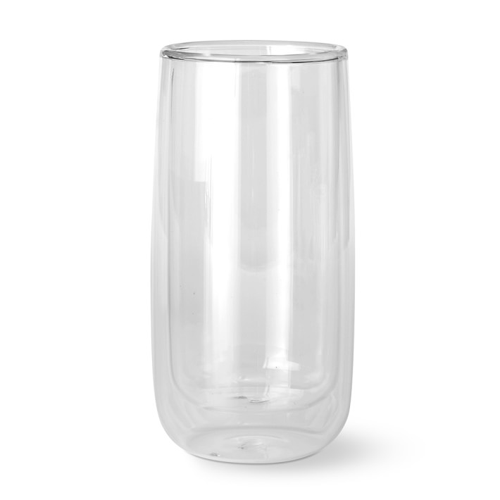 Double-Wall Glass Tall Coffee Tumblers, Set of 4