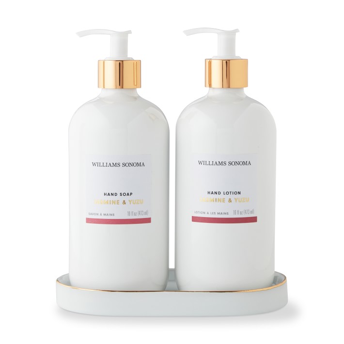 Home Fragrance Hand Soap & Lotion 3-Piece Set, Jasmine & Yuzu