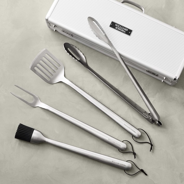 Stainless-Steel Handled BBQ Tool Set with Storage Case
