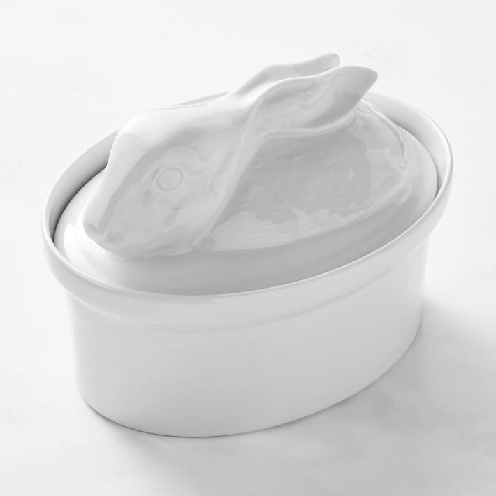 Apilco Porcelain Hare Casserole Dish