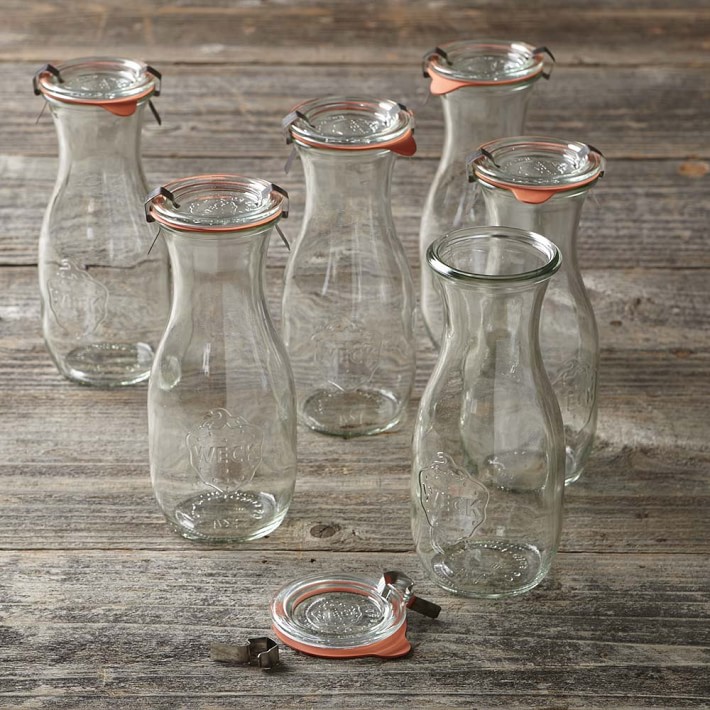 Weck Juice Jars, 19.6 oz, Set of 6