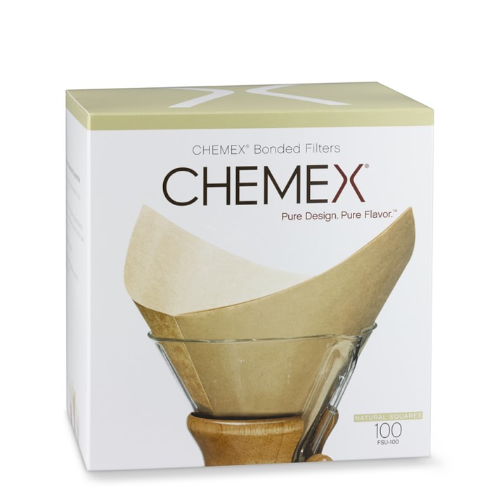 Chemex Unbleached Prefolded Square Coffee Filters