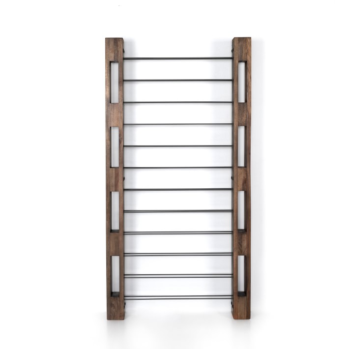 Roman Smoked Mango Wall Wine Rack
