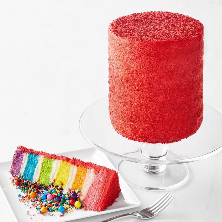 Flour Shop Six-Layer Red Rainbow Explosion Cake, Serves 15