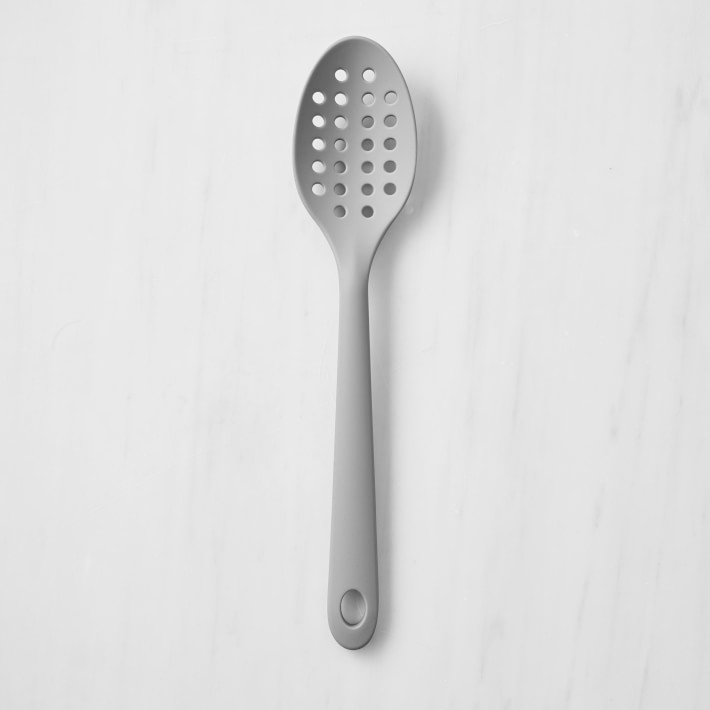 Open Kitchen by Grey Silicone Utensils, Slotted Spoon
