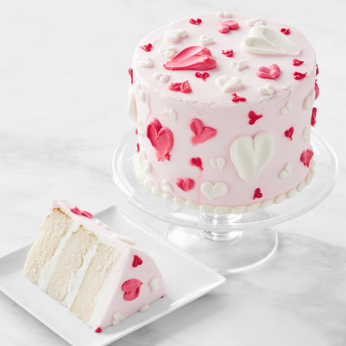 Soaring Hearts Three-Layer Cake, Serves 8-10