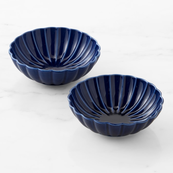 Scalloped Dipping Bowls, Set of 4