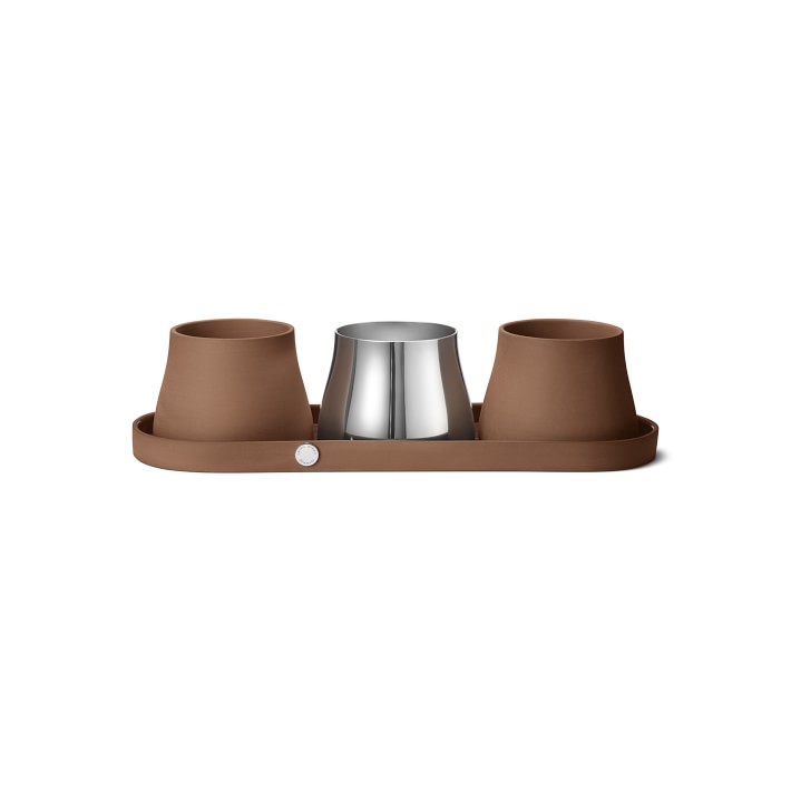 Georg Jensen TERRA Tray with 3 Pots