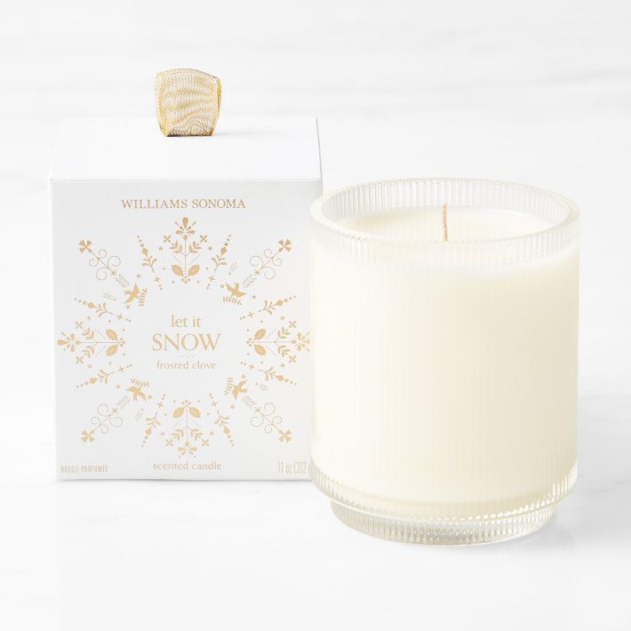 Let it Snow Frosted Clove Candle