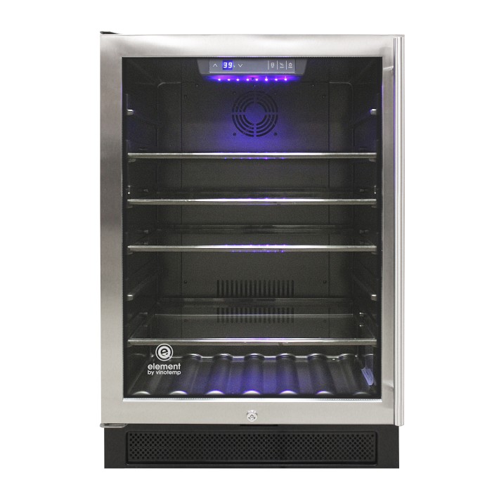 Vinotemp Connoisseur Series 46 Single-Zone Beverage Cooler, Left Hinge