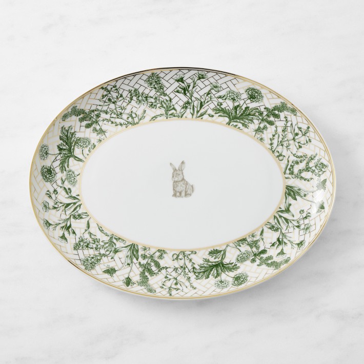 Garden Lattice Oval Platter