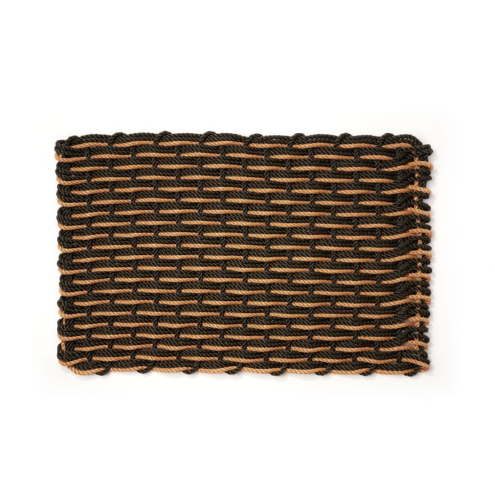 The Rope Co. Black Spruce & Black Spruce & Honeycomb Doormat