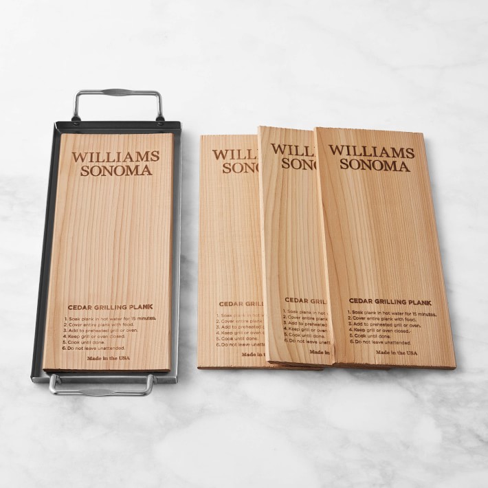 Cedar Plank, Set of 4 with Carrier