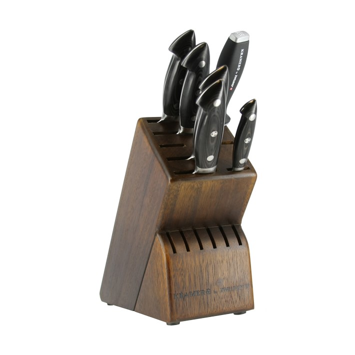 Kramer Damascus Knife Block, Set of 7