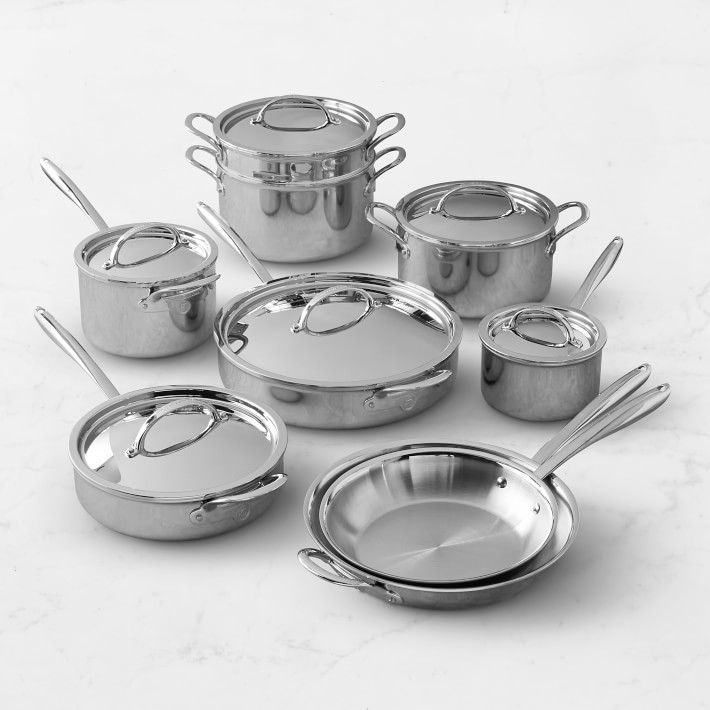 Signature Thermo-Clad Stainless-Steel 15-Piece Cookware Set
