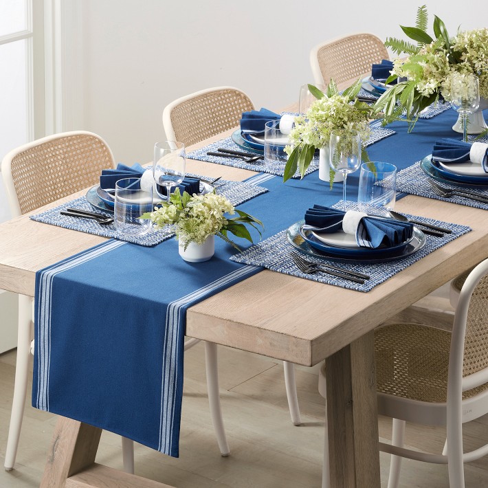 Open Kitchen by Restaurant Stripe Table Runner