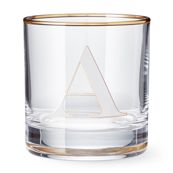 Monogram Double Old-Fashioned Glasses