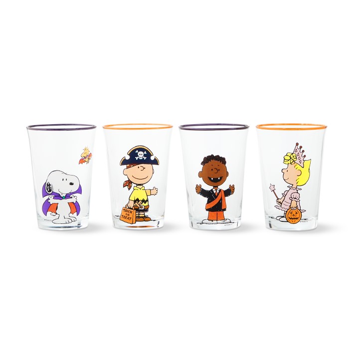 PEANUTS Halloween Juice Glasses, Set of 4