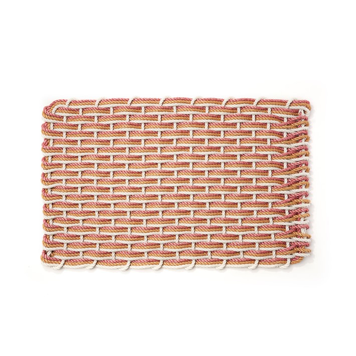 The Rope Co. Oyster & Honeycomb Doormat & Red Sandstone Doormat