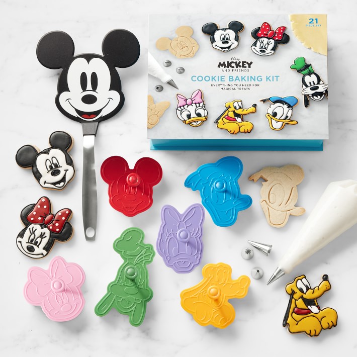 Mickey Mouse Boxed Cookie Cutter Set and Spatula, 22-Piece Set