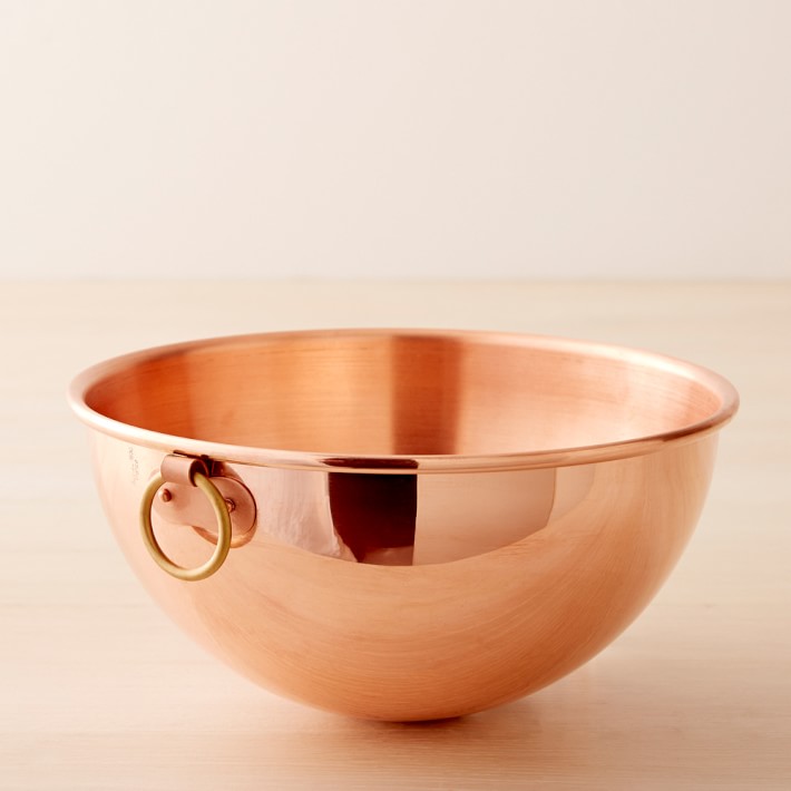 Mauviel Copper Beating Bowl with Loop Handle