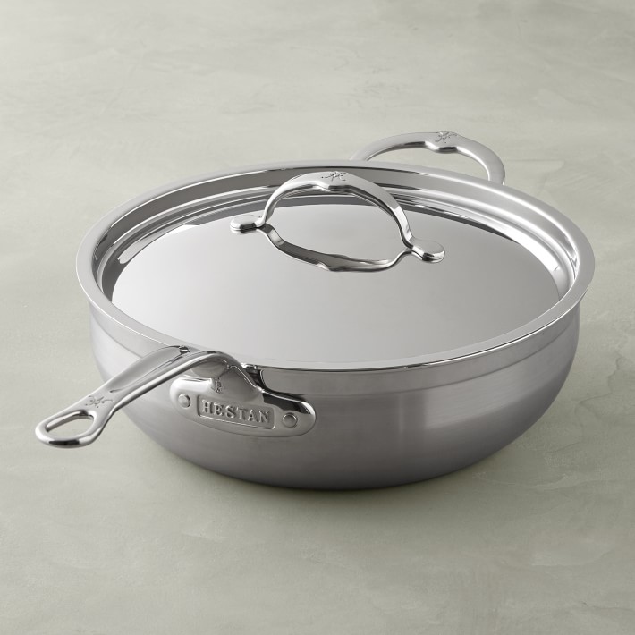 Hestan ProBond Professional Clad Stainless-Steel Essential Pan with Helper Handle, 5-Qt.