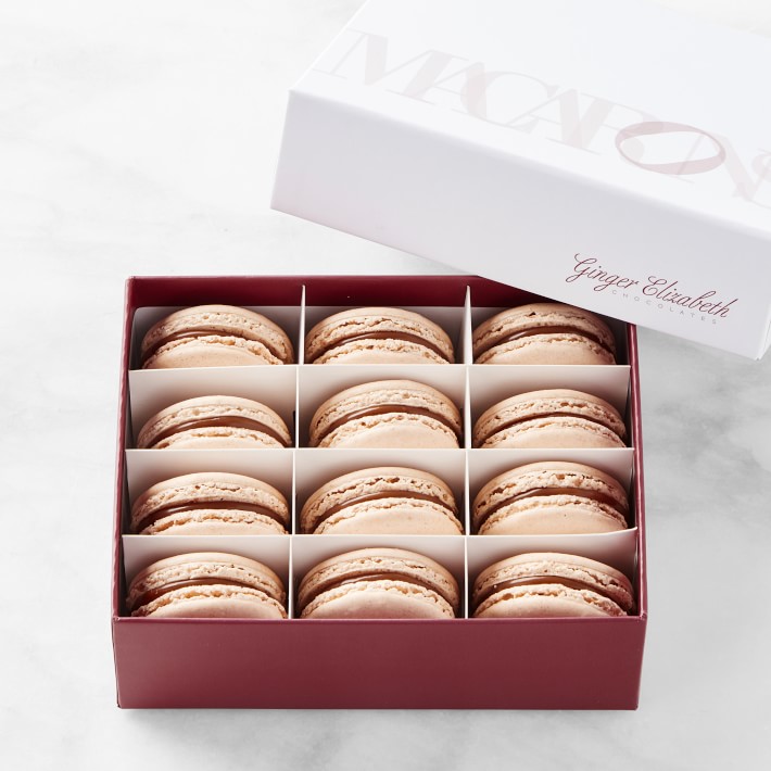 Ginger Elizabeth Salted Caramel Macarons, Set of 12
