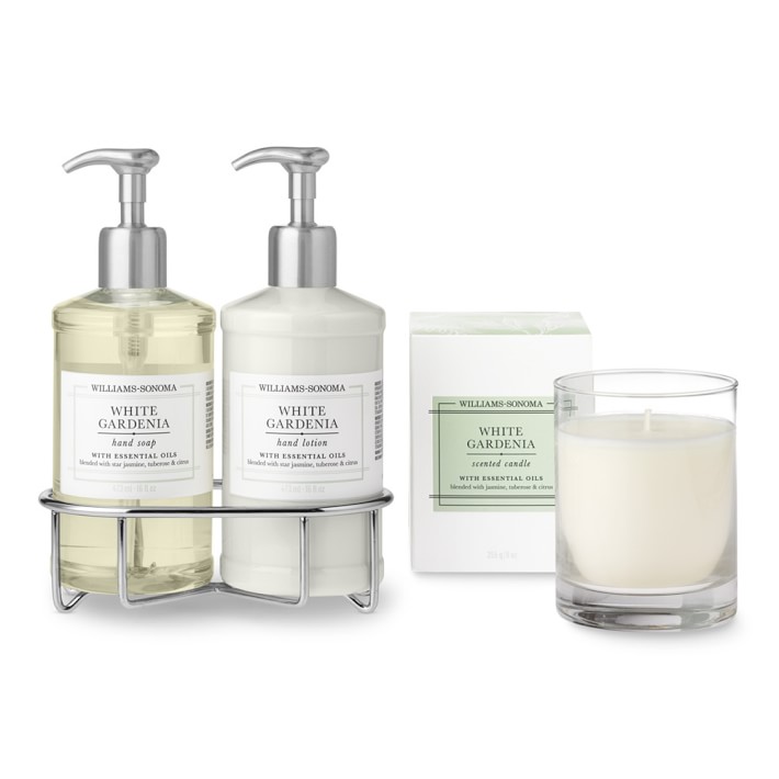 White Gardenia Hand Soap & Lotion 4-Piece Set
