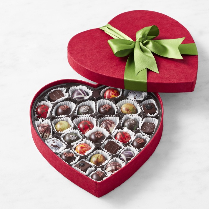 Valentine's Day Red Heart Chocolate Box, 29 Pieces