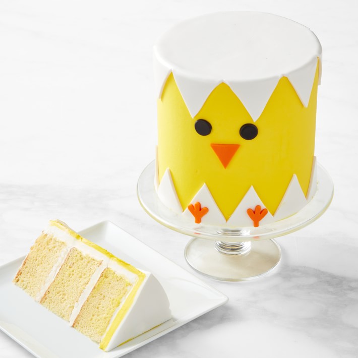 Easter Chick Three-Layer Vanilla Cake, Serves 16