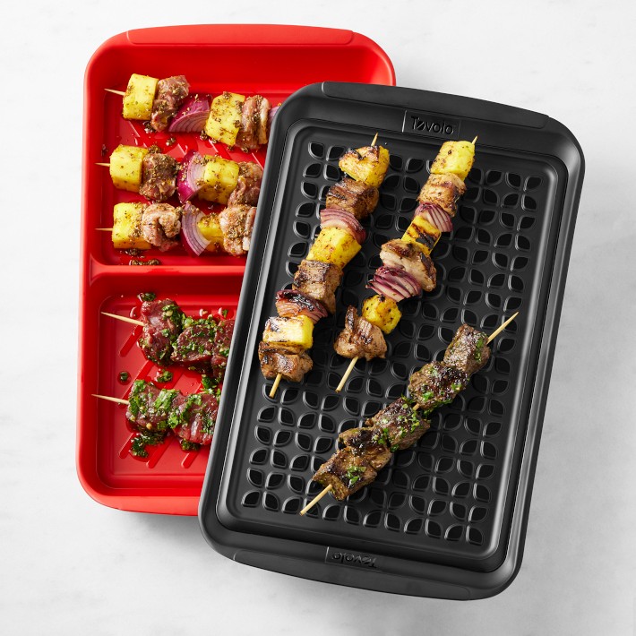 Dual Marinade Prep Tray with Lid