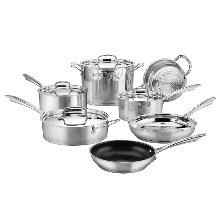 Cuisinart Professional Series Stainless-Steel 11-Piece Cookware Set