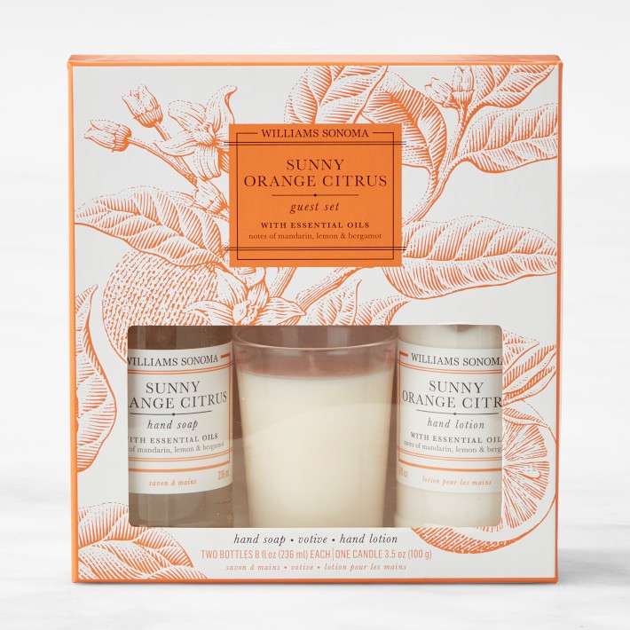 Sunny Orange Citrus Guest Set
