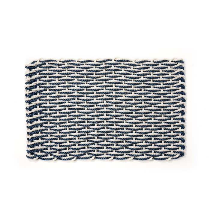 The Rope Co. Oyster & Navy Doormat