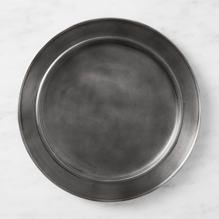 Antique Pewter Charger