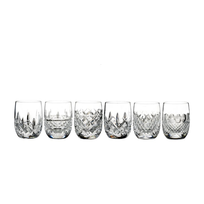 Waterford Lismore Connoisseur Heritage Rounded Tumblers, Mixed Set of 6