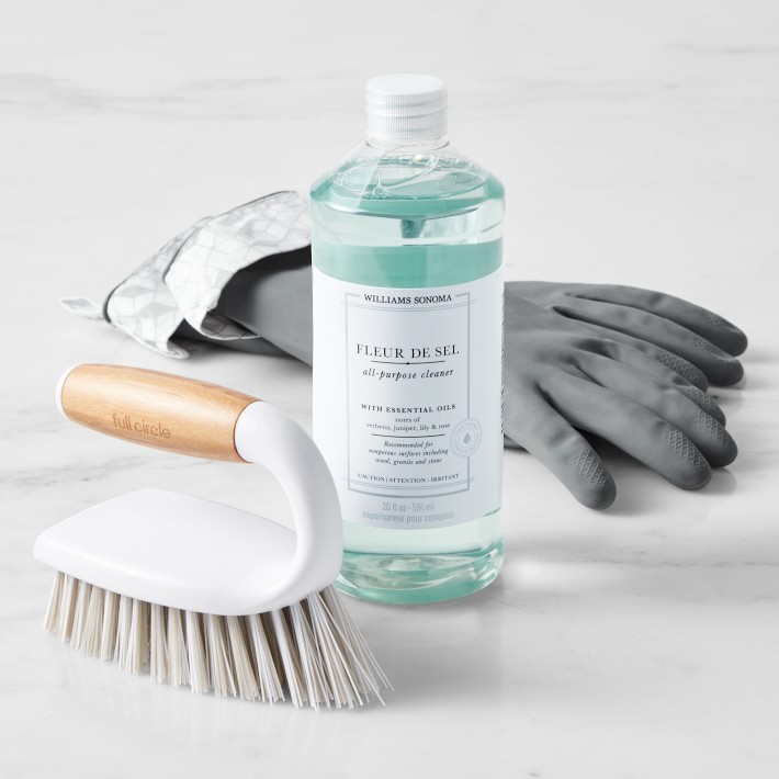 Fleur De Sel All Purpose Cleaner with Gloves & Full Circle Scrubbing Brush