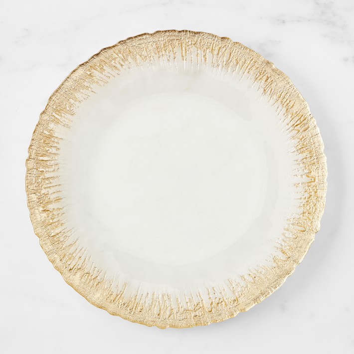 Glitter Burst Glass Charger