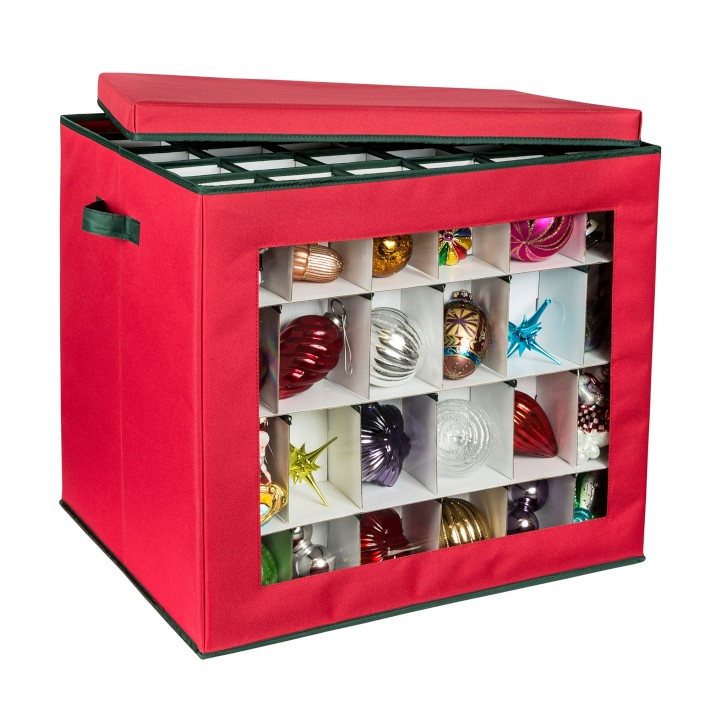 Red Cube Ornament Storage
