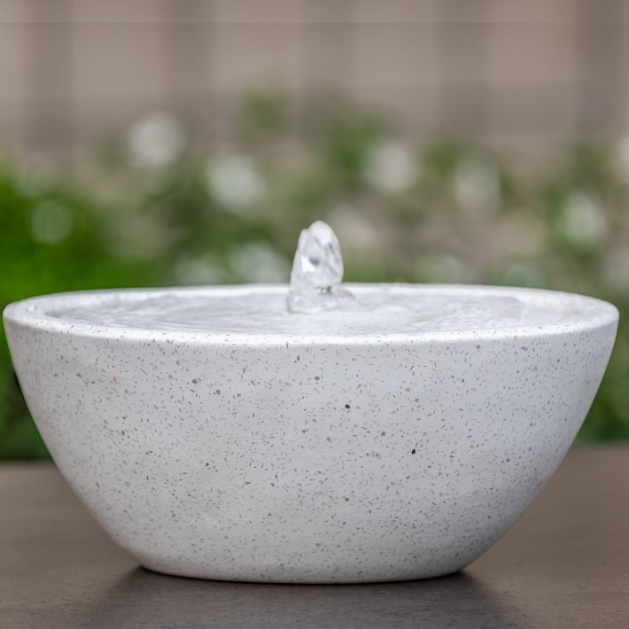 Geo Oval Fountain-Terrazzo