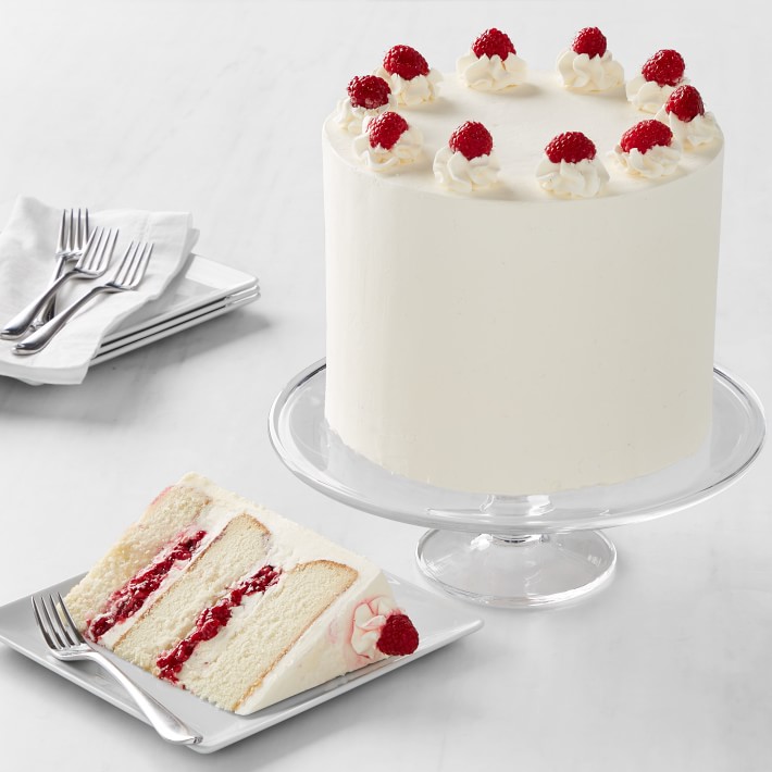 Three-Layer Raspberry Champagne Cake, Serves 10-15