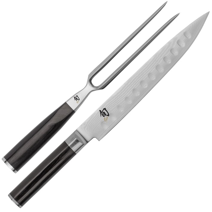 Shun Classic Carving Knife & Meat Fork Set