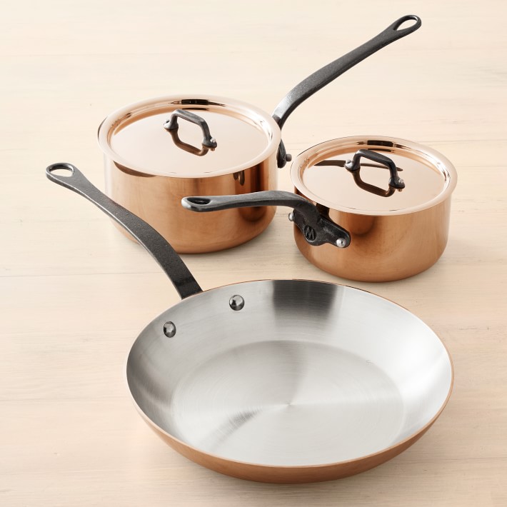 Mauviel Copper M'200 CI 5-Piece Cookware Set