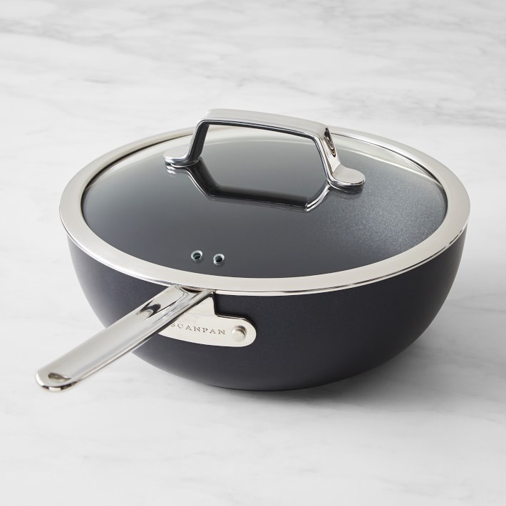 SCANPAN TechnIQ Nonstick Bistro Pan with Lid, 5-Qt.