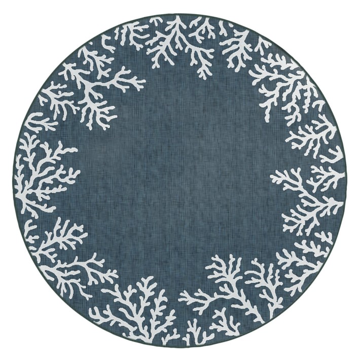 Coral Border Rug