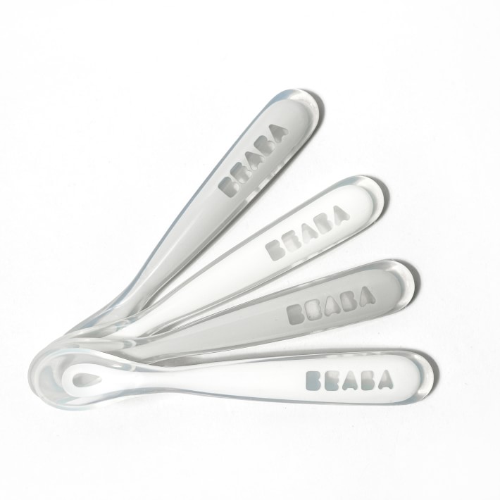 Beaba First Foods Baby Silicone Spoons, Set of 4
