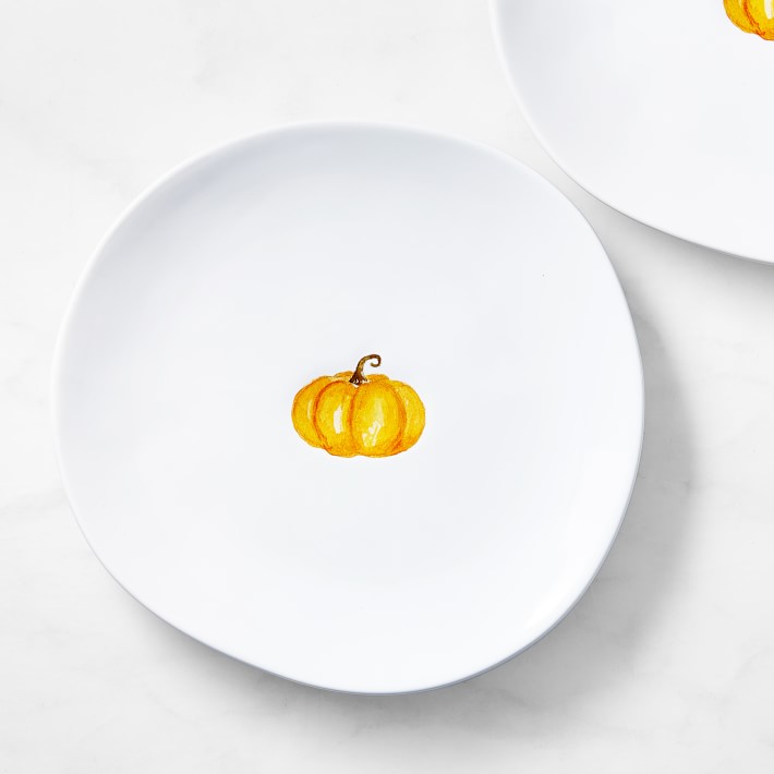 Sugar Pumpkin Salad Plates, Set of 4